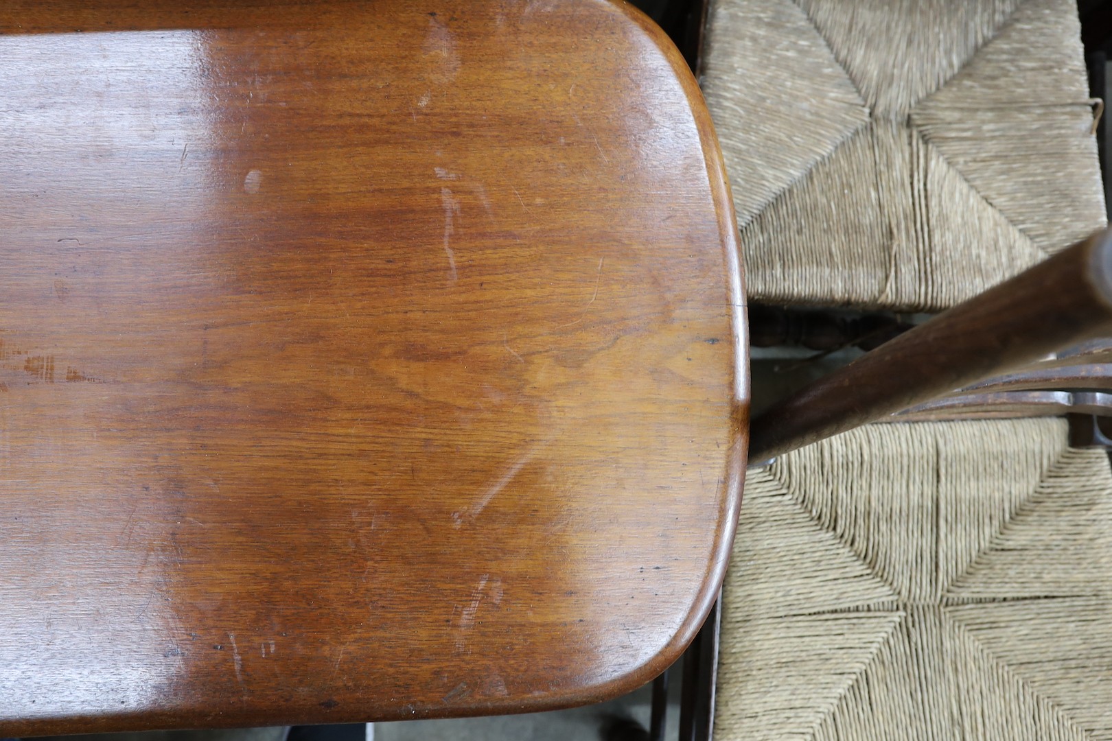 A late Victorian rectangular mahogany centre table, width 105cm, depth 56cm, height 62cm